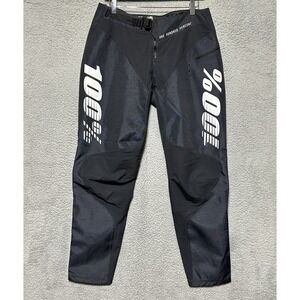 100% R-Core MTB Downhill Mountain Bike Pants Mens 32 Black Extreme Riding